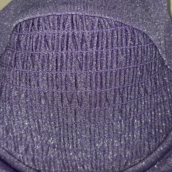 L* Space Marley Amethyst Purple Silver Underwired Swim Bikini Top Size L - Picture 4 of 7